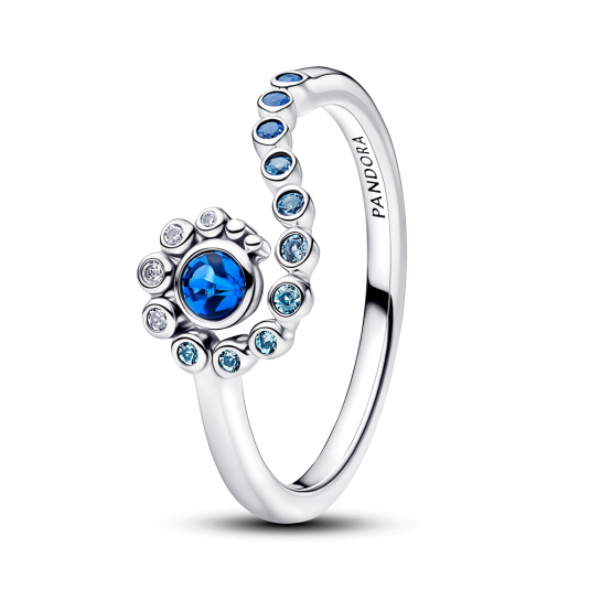 PANDORA Disney stříbrný prsten Oceánská vlna Vaiana prsten 194641C01