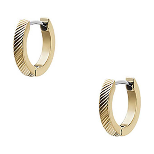 FOSSIL náušnice Harlow Linear Texture Gold-Tone náušnice FOJF04771710