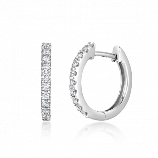 SOFIA DIAMONDS zlaté náušnice kruhy s diamanty 0,11 ct H/SI3 náušnice CK37003701855