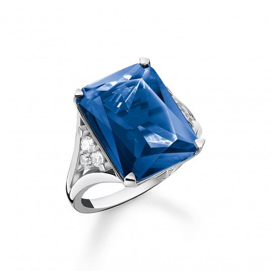 THOMAS SABO prsten Blue stone silver prsten TR2339-166-1