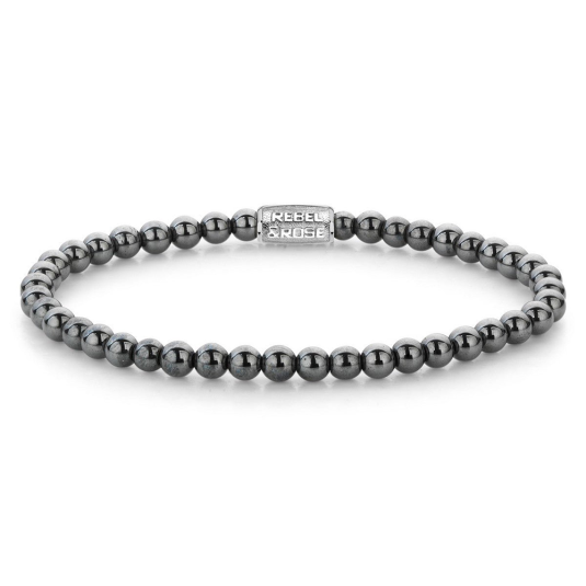 REBEL & ROSE náramek Grey Silver Shine náramek RR-40131-S