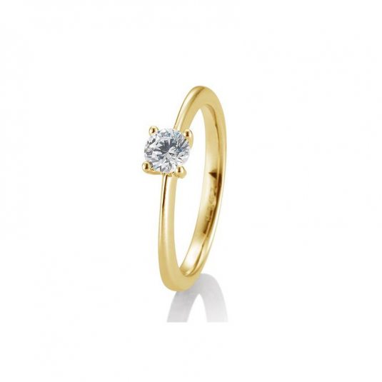 SOFIA DIAMONDS prsten ze žlutého zlata s diamantem 0,40 ct prsten BE41/05638-Y