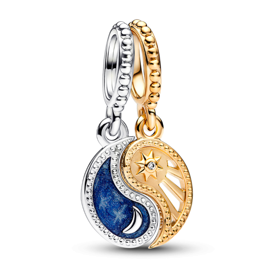 PANDORA zlacený korálek Yin & Yang přívěšek 762678C01