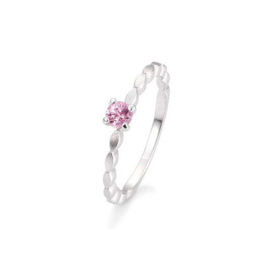 SOFIA DIAMONDS prsten z bílého zlata se safírem prsten BE42/03331-W