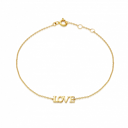 SOFIA zlatý náramek LOVE náramek NB9NBG-0081