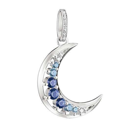 THOMAS SABO přívěsek Moon with white zirconia přívěšek PE1020-166-1