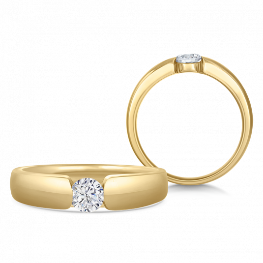 SOFIA DIAMONDS zlatý zásnubní prsten s diamantem 0,35 ct prsten BDRB00136YG