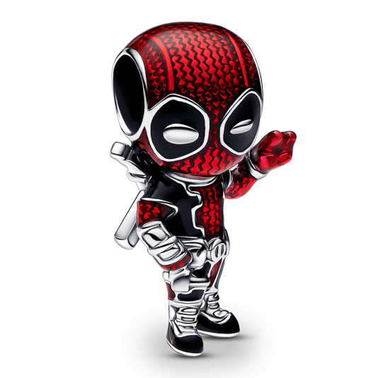 PANDORA Marvel korálek Deadpool přívěšek 793360C01
