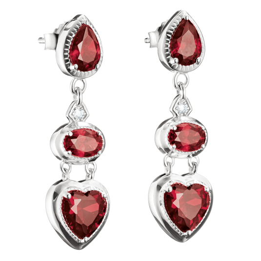 THOMAS SABO náušnice Red Heart Stones náušnice H2341-051-10