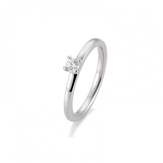 SOFIA DIAMONDS prsten z bílého zlata s diamantem 0,15 ct prsten BE41/05991-W