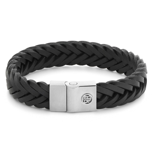 REBEL & ROSE náramek Premium Braided Black náramek RR-M0052-S