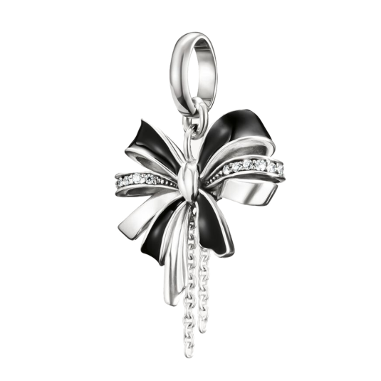THOMAS SABO CONNECT přívěsek charm Bow black silver přívěšek CC1288-691-11