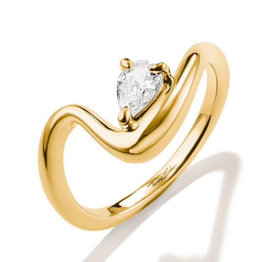 THOMAS SABO prsten White zirconia in teardrop shape prsten TR2543-M01-14