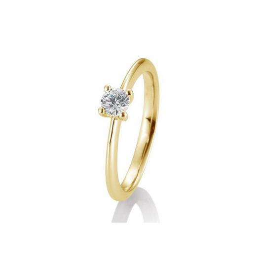 SOFIA DIAMONDS prsten ze žlutého zlata s diamantem 0,30 ct prsten BE41/05637-Y