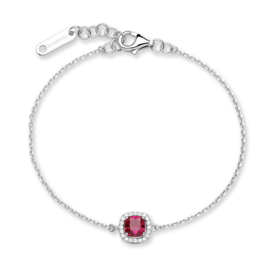 BROSWAY stříbrný náramek Fancy Passion Ruby náramek BWFPR133
