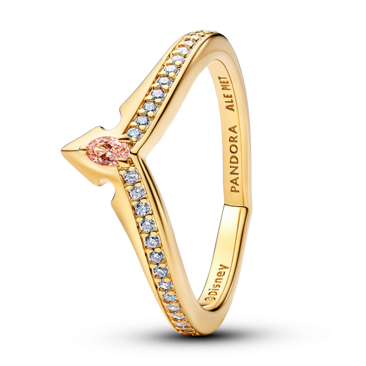 PANDORA Disney pozlacený prsten Princezna Aurora prsten 164334C01