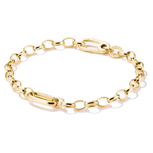 THOMAS SABO CONNECT strieborný náramok Connect link gold-plated C1202-413-39
