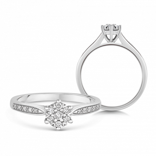 SOFIA DIAMONDS zlatý prsten s diamanty 0,165 ct prsten AUBFKW04GEP-H-I