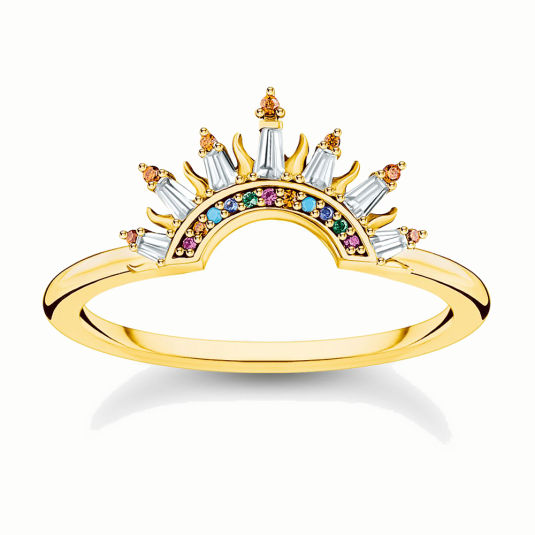 THOMAS SABO prsten Sun beams and colourful stones prsten TR2456-488-7