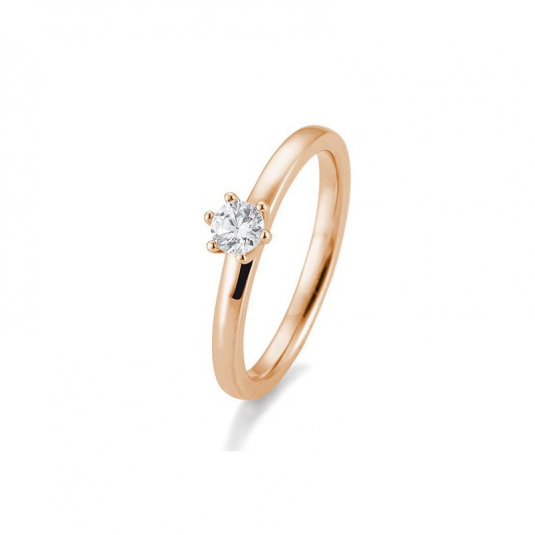SOFIA DIAMONDS prsten z růžového zlata s diamantem 0,25 ct prsten BE41/05990-R