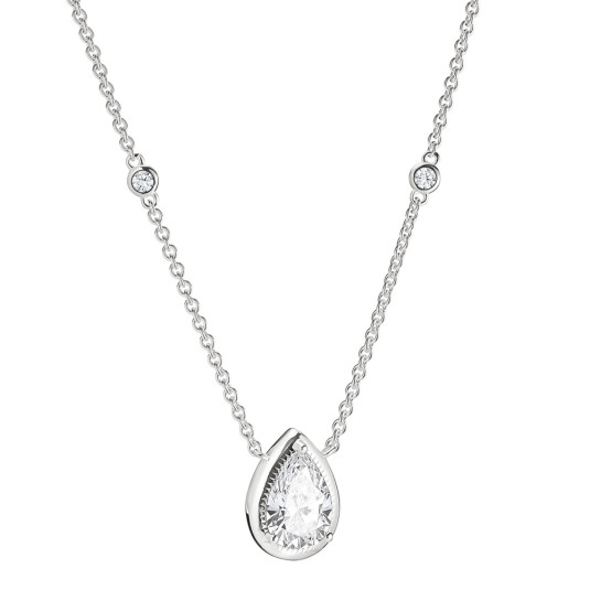 THOMAS SABO náhrdelník White zirconia in teardrop shape náhrdelník KE2331-051-14