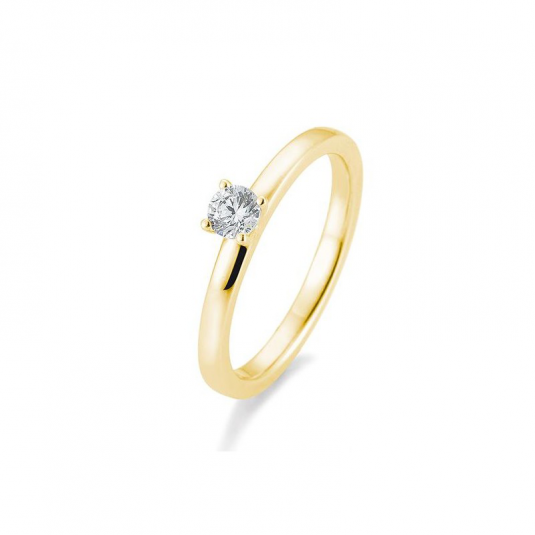 SOFIA DIAMONDS prsten ze žlutého zlata s diamantem 0,25 ct prsten BE41/05993-Y
