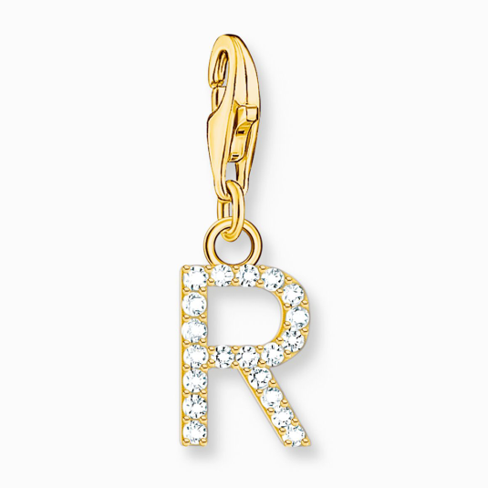 THOMAS SABO přívěsek charm letter R gold přívěšek 1981-414-14