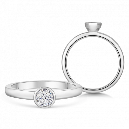 SOFIA DIAMONDS zlatý zásnubní prsten s diamantem 0,33 ct prsten BDRB00079WG