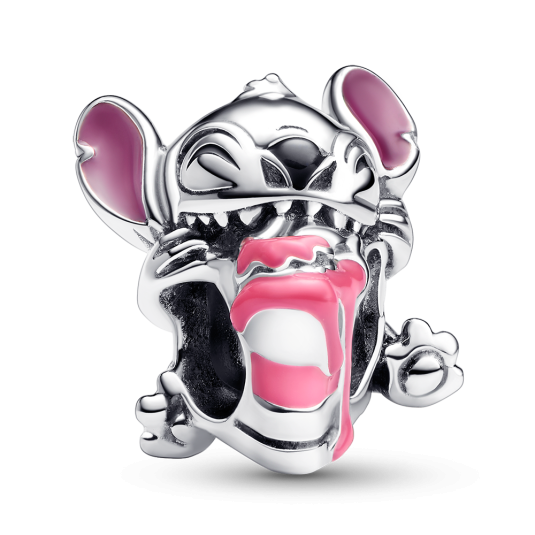 PANDORA Disney korálek Stitch s narozeninovým dortem přívěšek 793189C01
