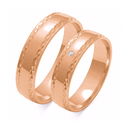 SOFIA zlatý dámský snubní prsten snubní prsteny ZSO-104WRG