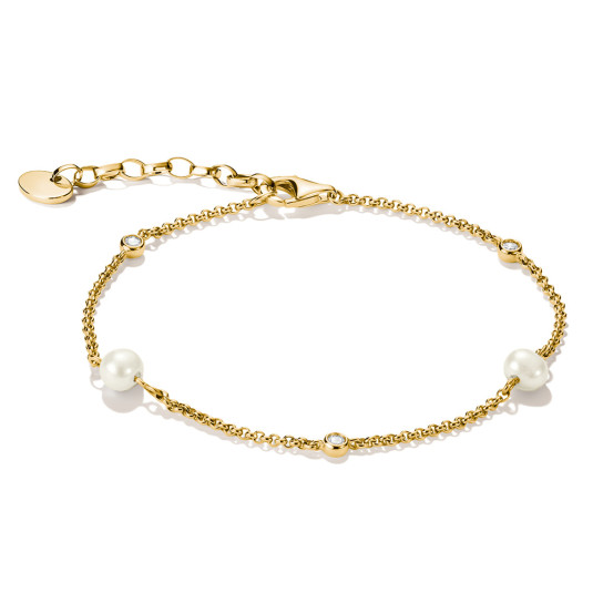 THOMAS SABO náramek Pearls and white zirconia náramek A1989-M01-14