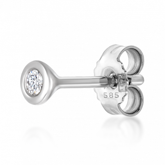 SOFIA DIAMONDS zlatá kusová náušnice s diamantem 0,02 ct H/SI3 náušnice CK30004571855