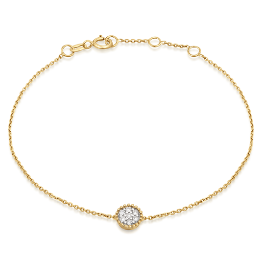 SOFIA DIAMONDS zlatý náramek s diamanty 0,11 ct náramek GEMBS32199-33