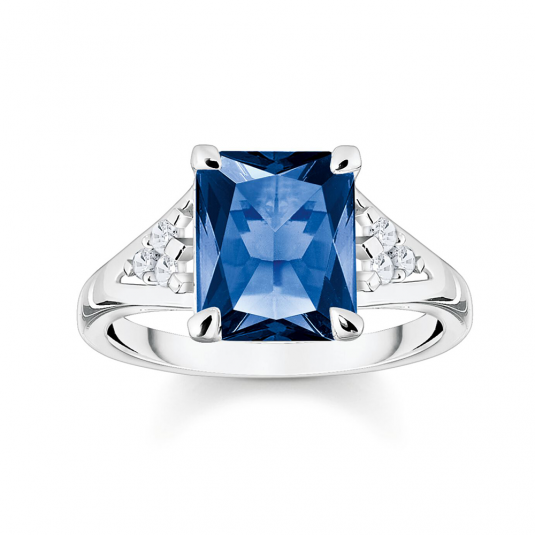 THOMAS SABO prsten Blue stone silver prsten TR2362-166-1