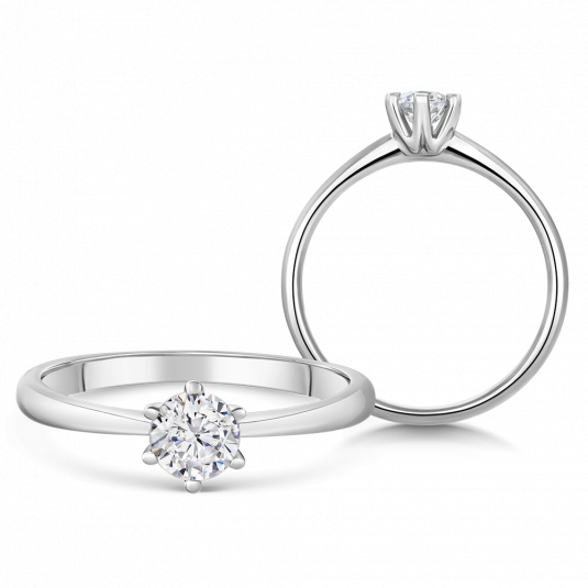 SOFIA DIAMONDS zlatý zásnubní prsten s diamantem 0,40 ct prsten BDRB00149WG