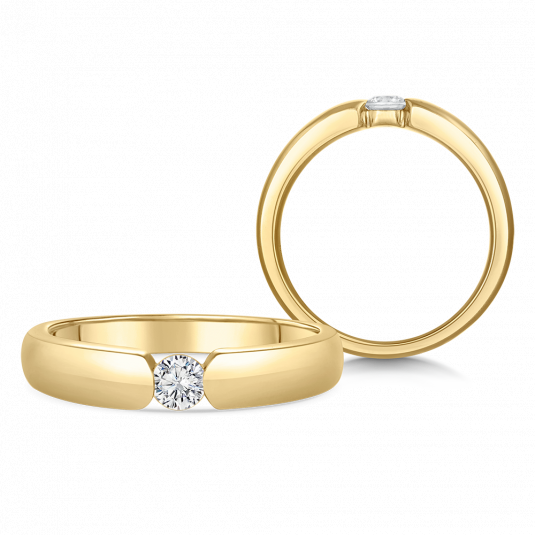 SOFIA DIAMONDS zlatý zásnubní prsten s diamantem 0,17 ct prsten BDRB00074YG