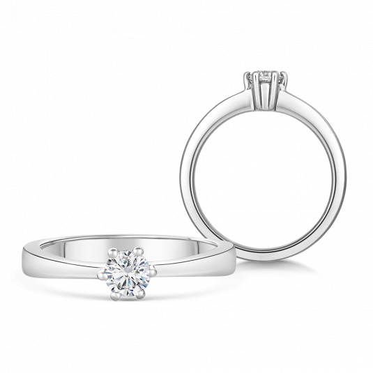 SOFIA DIAMONDS zlatý zásnubní prsten s diamantem 0,33 ct prsten BDRB00071WG