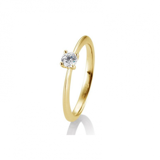 SOFIA DIAMONDS prsten ze žlutého zlata s diamantem 0,25 ct prsten BE41/05636-Y
