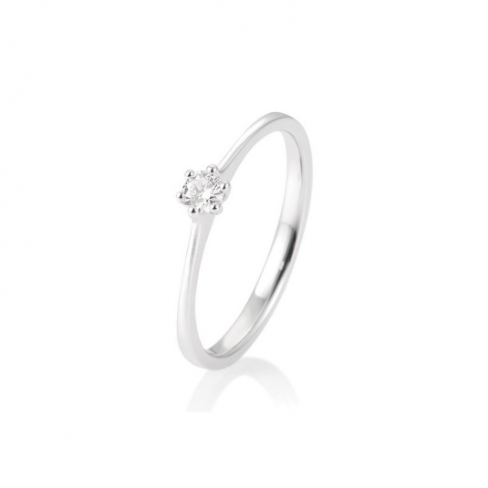 SOFIA DIAMONDS prsten z bílého zlata s diamantem 0,10 ct prsten BE41/82144-W