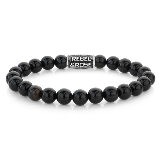 REBEL & ROSE náramek Black Velvet Vintage náramek RR-80102-V