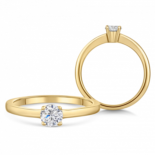 SOFIA DIAMONDS zlatý zásnubní prsten s diamantem 0,40 ct prsten BDRB90347YG