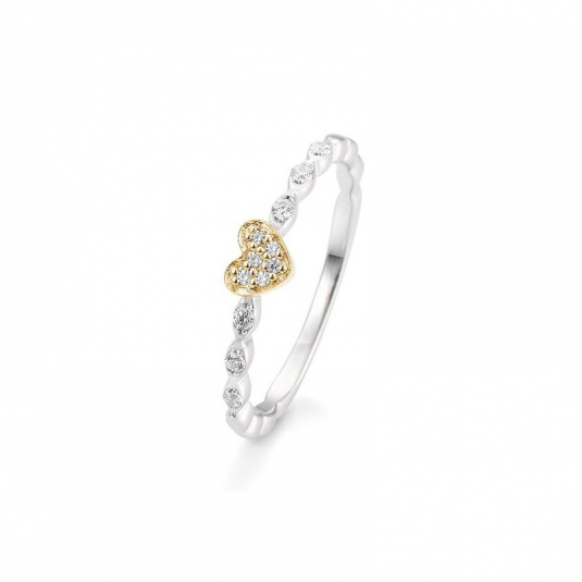 SOFIA DIAMONDS zlatý prsten s diamanty prsten BE41/05710-G+W