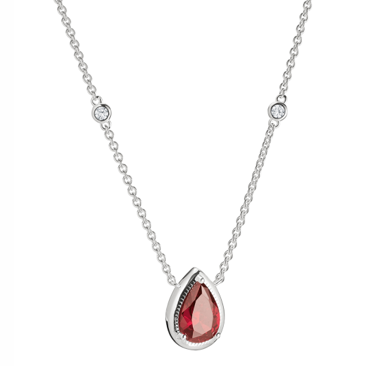 THOMAS SABO náhrdelník Red Teardrop Stone náhrdelník KE2331-051-10