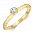 sofia diamonds prsteň zlato diamant BDRB00076YG_2