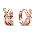 pandora pozlátené náušnice 283150C01