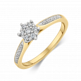 sofia diamonds prsteň zlato diamant AUBFKW04BEP H I