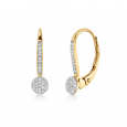 sofia diamonds náušnice zlato diamant UDER21275Y H I1