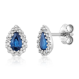sofia diamonds náušnice zlato diamant zafír GEMBO16248 66