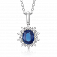 sofia zlatý prívesok zafír diamant PAK11937W
