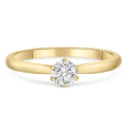 sofia diamonds zlatý zásnubný prsteň LABGRG66618YG_3